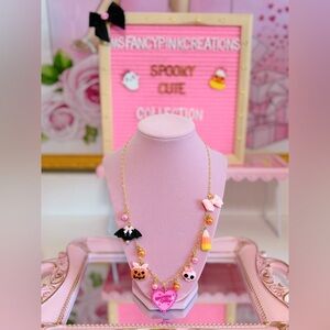 22k Gold Plated Halloween Queen Charm Necklace